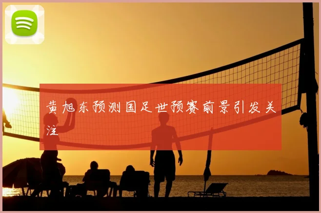 黄旭东预测国足世预赛前景引发关注