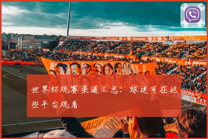世界杯观赛渠道汇总：球迷可在这些平台观看